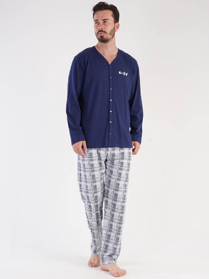 Купить Хлопковая пижама с длинным рукавом VIENETTA MAN 3040031012 в Украина в Lingerie.ua - Одяг для дому та відпочинку, Фото 7