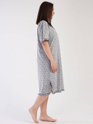 Купить Хлопковая ночная сорочка с принтом в сердечко VIENETTA 3041401848 в Украина в Lingerie.ua - Одяг для дому та відпочинку, Фото 4