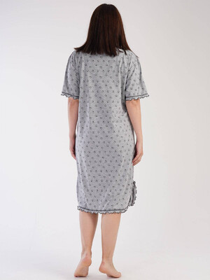 Купить Хлопковая ночная сорочка с принтом в сердечко VIENETTA 3041401848 в Украина в Lingerie.ua - Одяг для дому та відпочинку, Фото 5