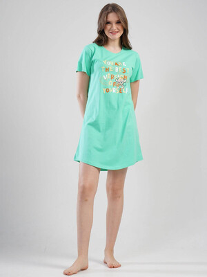 Купить Бавовняна туніка з коротким рукавом VIENETTA 1120390000 в Украина в Lingerie.ua - Одяг для дому та відпочинку, Фото 4