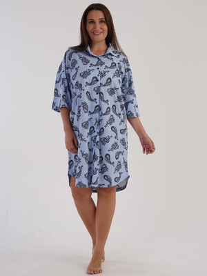Купить Хлопковый женский халат на пуговицах VIENETTA 3032690161 в Украина в Lingerie.ua - Одяг для дому та відпочинку, Фото 7
