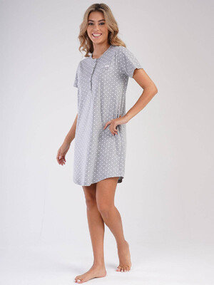 Купить Трикотажная ночная сорочка с коротким рукавом VIENETTA 3031960451 в Украина в Lingerie.ua - Одяг для дому та відпочинку, Фото 5