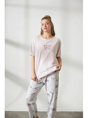 Купить Хлопковый комплект из футболки и капри HAYS 36143 в Украина в Lingerie.ua - Одяг для дому та відпочинку, Фото 2