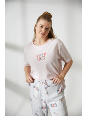 Купить Хлопковый комплект из футболки и капри HAYS 36143 в Украина в Lingerie.ua - Одяг для дому та відпочинку, Фото 9