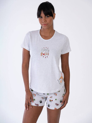 Купить Хлопковый комплект с шортами VIENETTA 3100050158 в Украина в Lingerie.ua - Одяг для дому та відпочинку, Фото 2