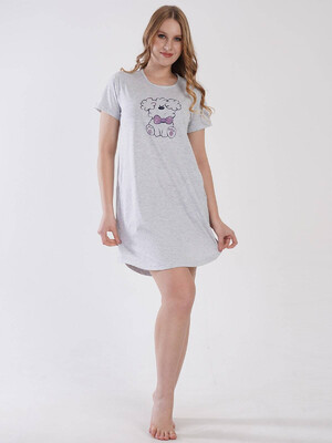 Купить Хлопковая туника с коротким рукавом VIENETTA 3101080000 в Украина в Lingerie.ua - Одяг для дому та відпочинку, Фото 2