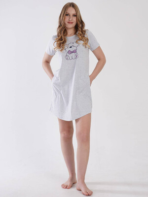 Купить Хлопковая туника с коротким рукавом VIENETTA 3101080000 в Украина в Lingerie.ua - Одяг для дому та відпочинку, Фото 5