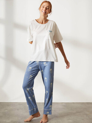 Купить Хлопковый комплект с коротким рукавом HAYS 36220 в Украина в Lingerie.ua - Одяг для дому та відпочинку, Фото 1