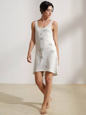 Купить Хлопковая туника на бретельках HAYS 36238 в Украина в Lingerie.ua - Одяг для дому та відпочинку, Фото 4