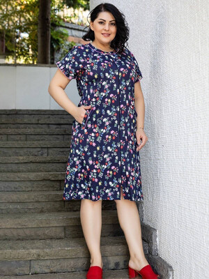 Купить Халат из модала большого размера на пуговицах COCOON J3-3010 в Украина в Lingerie.ua - Одяг для дому та відпочинку, Фото 3