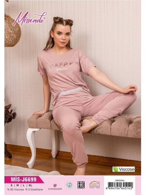 Купить Комплект із віскози зі штанами MISSENDO J6699 в Украина в Lingerie.ua - Одяг для дому та відпочинку, Фото 4