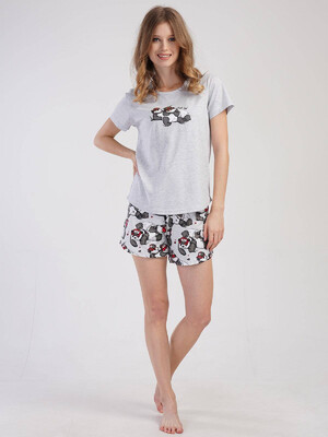 Купить Хлопковый комплект из футболки и шорт VIENETTA 3111840501 в Украина в Lingerie.ua - Одяг для дому та відпочинку, Видео