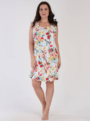 Купить Хлопковая ночная сорочка с цветочным принтом VIENETTA 3100197519 в Украина в Lingerie.ua - Одяг для дому та відпочинку, Видео