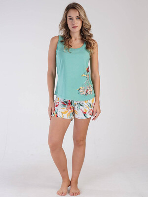 Купить Хлопковый комплект из майки и шорт VIENETTA 3100217519 в Украина в Lingerie.ua - Одяг для дому та відпочинку, Фото 1