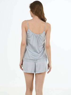 Купить Шелковая пижама с шортами VIENETTA 1611935206 в Украина в Lingerie.ua - Одяг для дому та відпочинку, Фото 4