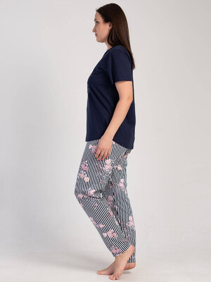 Купить Хлопковый комплект большого размера с брюками VIENETTA 3111725926 в Украина в Lingerie.ua - Одяг для дому та відпочинку, Фото 5