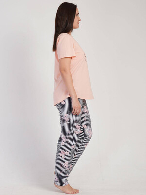 Купить Хлопковый комплект большого размера с брюками VIENETTA 3111725926 в Украина в Lingerie.ua - Одяг для дому та відпочинку, Фото 6