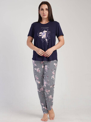 Купить Хлопковый комплект большого размера с брюками VIENETTA 3111725926 в Украина в Lingerie.ua - Одяг для дому та відпочинку, Фото 7