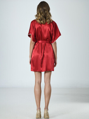 Купить Шовковий халат кімоно короткий VIENETTA SATEEN 1608284848 в Украина в Lingerie.ua - Одяг для дому та відпочинку, Фото 9