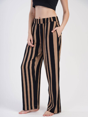 Купить Штапельные женские брюки в полоску VIENETTA 3114492923 в Украина в Lingerie.ua - Одяг для дому та відпочинку, Фото 1