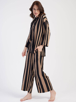 Купить Штапельний костюм із широкими брюками VIENETTA 3114482923 в Украина в Lingerie.ua - Одяг для дому та відпочинку, Фото 2