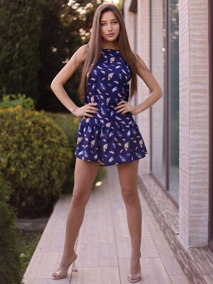 Купить Шелковое летнее короткое платье LINGERIE 170023 в Украина в Lingerie.ua - Одяг для дому та відпочинку, Фото 2