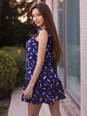 Купить Шелковое летнее короткое платье LINGERIE 170023 в Украина в Lingerie.ua - Одяг для дому та відпочинку, Фото 8