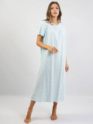 Купить Хлопковая ночная сорочка длинная VIENETTA 1609650000 в Украина в Lingerie.ua - Одяг для дому та відпочинку, Фото 1