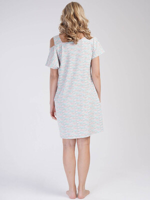 Купить Хлопковая ночная сорочка с коротким рукавом VIENETTA 4010527555 в Украина в Lingerie.ua - Одяг для дому та відпочинку, Фото 5