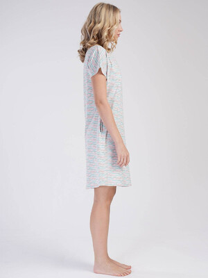 Купить Хлопковая ночная сорочка с коротким рукавом VIENETTA 4010527555 в Украина в Lingerie.ua - Одяг для дому та відпочинку, Фото 6