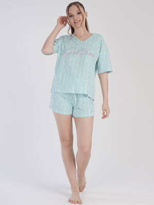 Купить Хлопковый комплект с шортами VIENETTA 2111880839 в Украина в Lingerie.ua - Одяг для дому та відпочинку, Фото 1