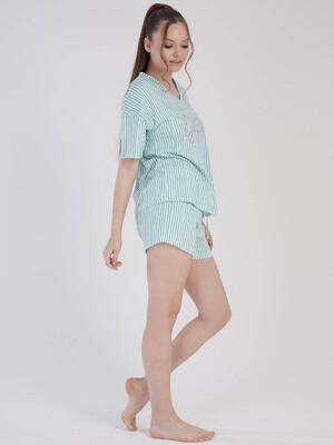 Купить Хлопковый комплект с шортами VIENETTA 2111880839 в Украина в Lingerie.ua - Одяг для дому та відпочинку, Фото 2