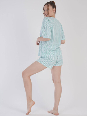 Купить Хлопковый комплект с шортами VIENETTA 2111880839 в Украина в Lingerie.ua - Одяг для дому та відпочинку, Фото 3