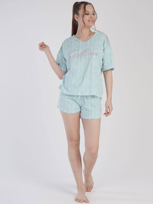 Купить Хлопковый комплект с шортами VIENETTA 2111880839 в Украина в Lingerie.ua - Одяг для дому та відпочинку, Фото 4