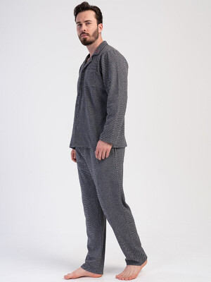 Купить Классическая мужская пижама на пуговицах VIENETTA MAN 4020360000 в Украина в Lingerie.ua - Одяг для дому та відпочинку, Фото 2