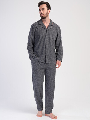 Купить Классическая мужская пижама на пуговицах VIENETTA MAN 4020360000 в Украина в Lingerie.ua - Одяг для дому та відпочинку, Фото 4