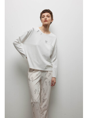 Купить Хлопковый домашний комплект с брюками HAYS 40255 в Украина в Lingerie.ua - Одяг для дому та відпочинку, Фото 8