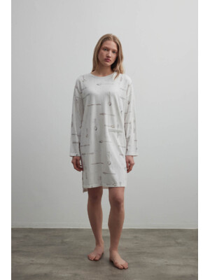 Купить Хлопковая туника с длинным рукавом HAYS 40319 в Украина в Lingerie.ua - Одяг для дому та відпочинку, Фото 1