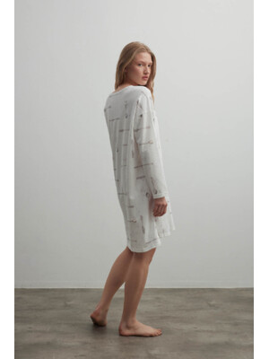 Купить Хлопковая туника с длинным рукавом HAYS 40319 в Украина в Lingerie.ua - Одяг для дому та відпочинку, Фото 2