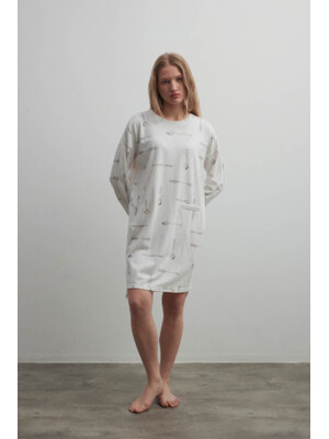 Купить Хлопковая туника с длинным рукавом HAYS 40319 в Украина в Lingerie.ua - Одяг для дому та відпочинку, Фото 4