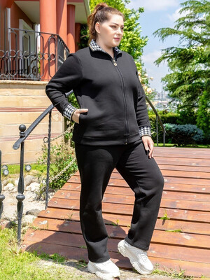 Купить Теплый костюм большого размера из трехнитки с начесом COCOON О61-7036 в Украина в Lingerie.ua - Одяг для дому та відпочинку, Фото 4