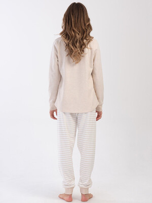 Купить Байковая женская пижама большого размера VIENETTA 4030150000 в Украина в Lingerie.ua - Одяг для дому та відпочинку, Фото 3