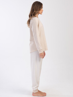 Купить Байковая женская пижама большого размера VIENETTA 4030150000 в Украина в Lingerie.ua - Одяг для дому та відпочинку, Фото 4