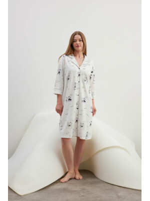 Купить Хлопковый халат на пуговицах HAYS 40383 в Украина в Lingerie.ua - Одяг для дому та відпочинку, Фото 1