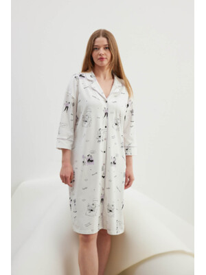 Купить Хлопковый халат на пуговицах HAYS 40383 в Украина в Lingerie.ua - Одяг для дому та відпочинку, Фото 3