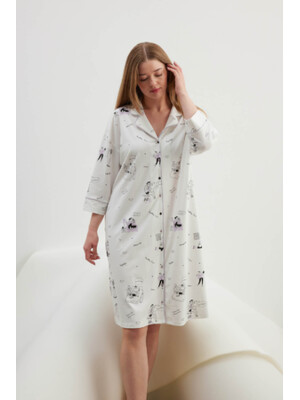 Купить Хлопковый халат на пуговицах HAYS 40383 в Украина в Lingerie.ua - Одяг для дому та відпочинку, Фото 5