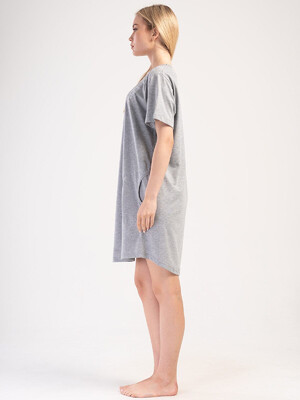 Купить Коротка бавовняна туніка великого розміру VIENETTA 4050920000 в Украина в Lingerie.ua - Одяг для дому та відпочинку, Фото 2