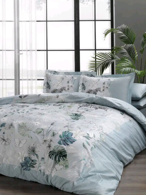 Купить Двуспальный комплект постельного белья TAC Digital Saten Leona в Украина в Lingerie.ua - Одяг для дому та відпочинку, Фото 1