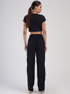 Купить Черные женские брюки из вискозы VIENETTA PLUS 4053250000 в Украина в Lingerie.ua - Одяг для дому та відпочинку, Фото 8