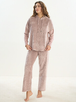 Купить Велюровый домашний костюм с капюшоном SEVIM 16100 в Украина в Lingerie.ua - Одяг для дому та відпочинку, Фото 1